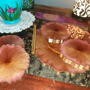 Coaster and tea/ snack tray